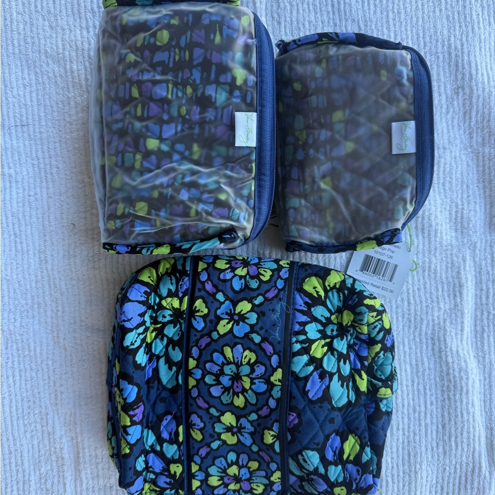 Vera Bradley large, medium and small cosmetic bags - Picture 3 of 3